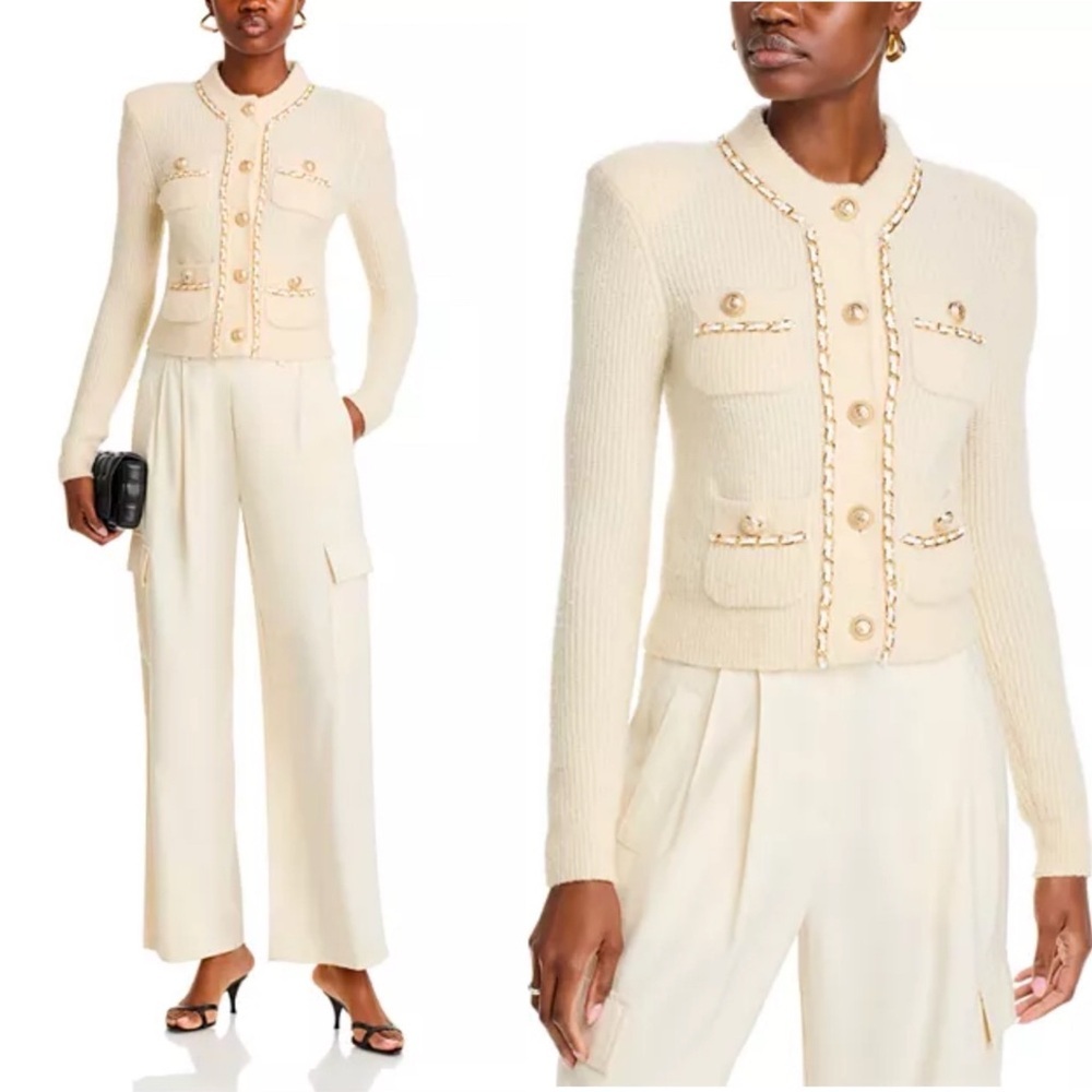 NWT Generation Love Selma Chain Trim Cardigan Size Medium